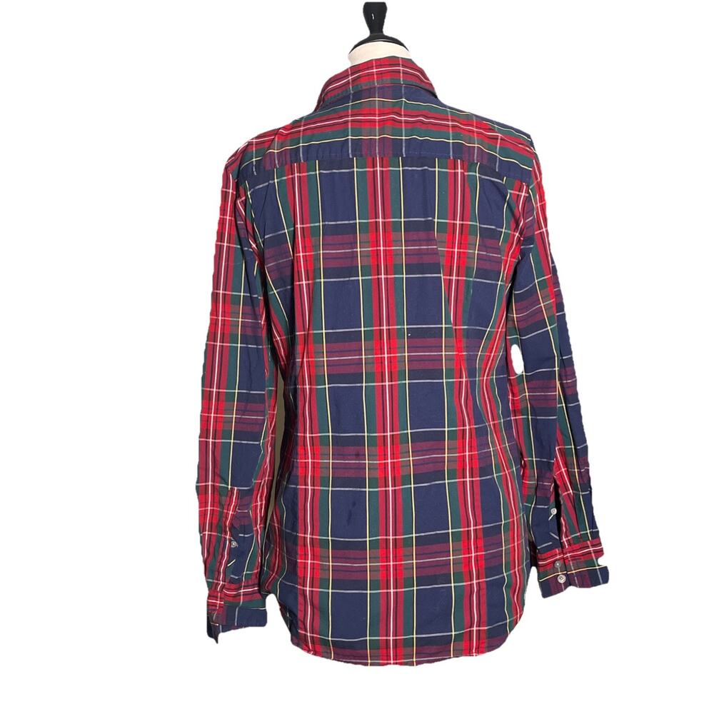 Women’s J Crew plaid lightweight button-down shirt Medium- EUC - Picture 4 of 5